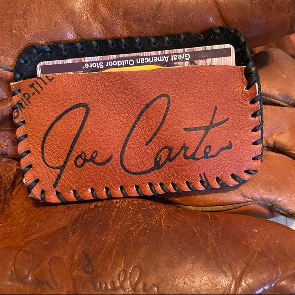 Vintage Wilson Joe Carter Baseball Glove Wallet - Picture 4 of 5